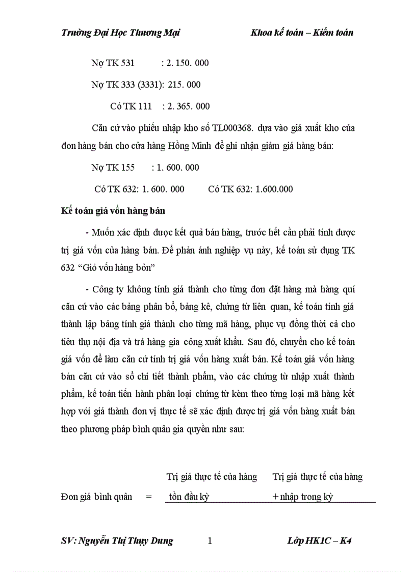 image for page Kế toán bán hàng mặt hàng chăn bông tại công ty cổ phần may sông Hồng Nam Định 1