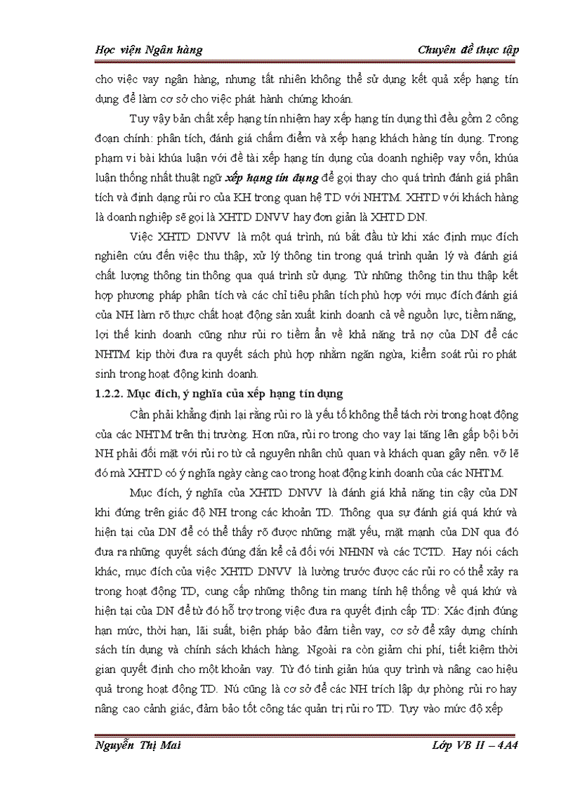 image for page Giải pháp hoàn thiện công tác Xếp hạng tín dụng doanh nghiệp vay vốn tại Chi nhánh Ngân hàng TMCP công thương Đống Đa 1