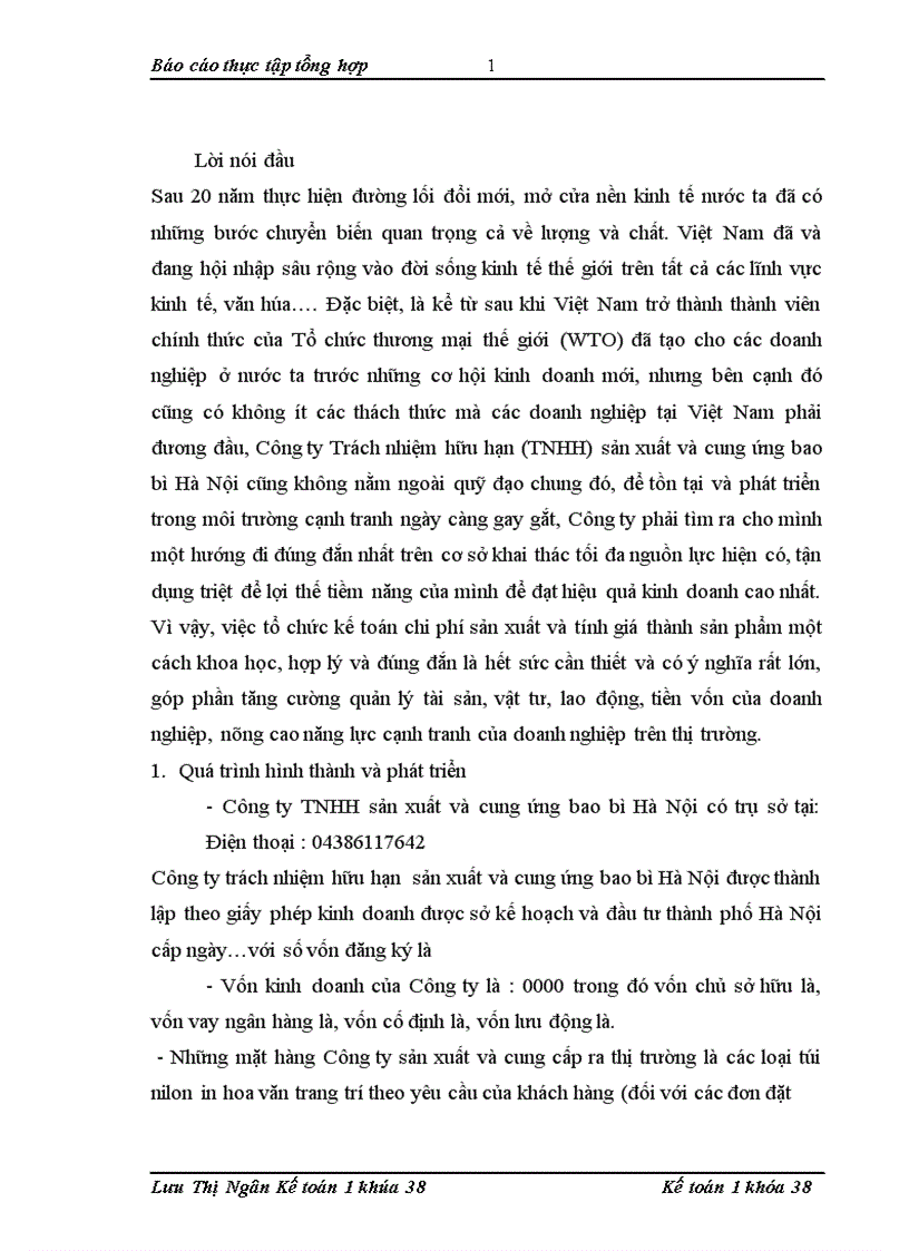 image for page Báo cáo thực tập tổng hợp tại Công ty TNHH sản xuất và cung ứng bao bì Hà Nội