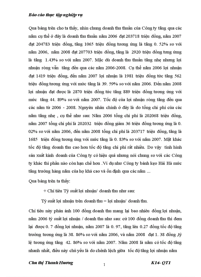 image for page Báo cáo thực tập tổng hợp tại công ty cổ phần bánh kẹo Hải Châu