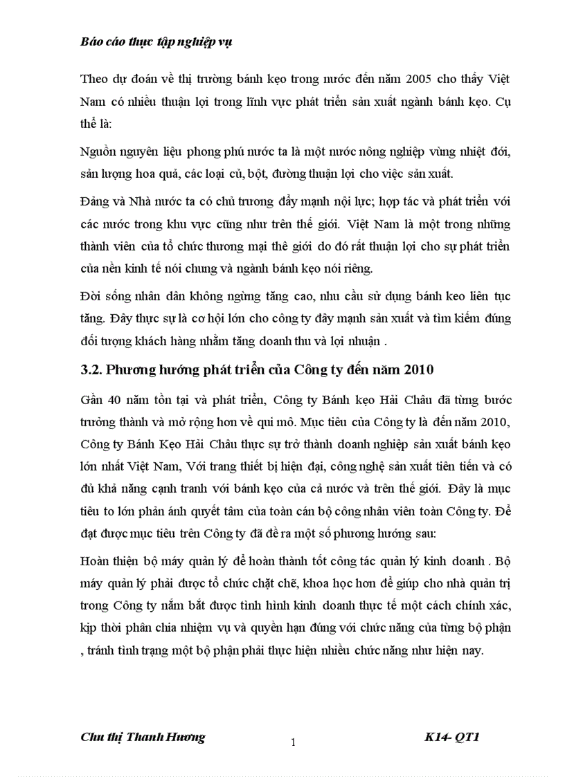 image for page Báo cáo thực tập tổng hợp tại công ty cổ phần bánh kẹo Hải Châu