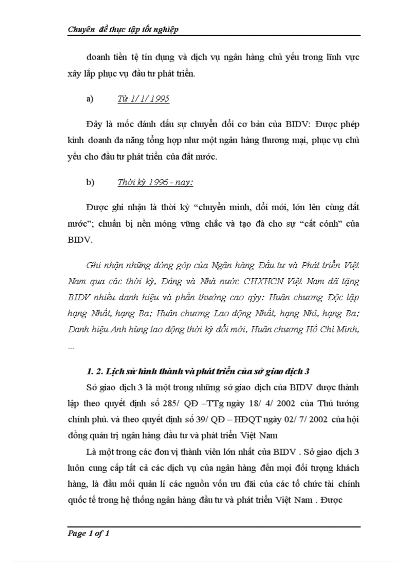 image for page Thẩm định dự án tại sở giao dịch 3 ngân hàng đầu tư và phát triển Việt Nam Thực trạng và giải pháp 1