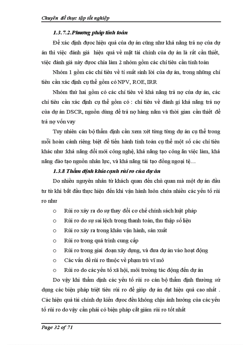 image for page Thẩm định dự án tại sở giao dịch 3 ngân hàng đầu tư và phát triển Việt Nam Thực trạng và giải pháp 1
