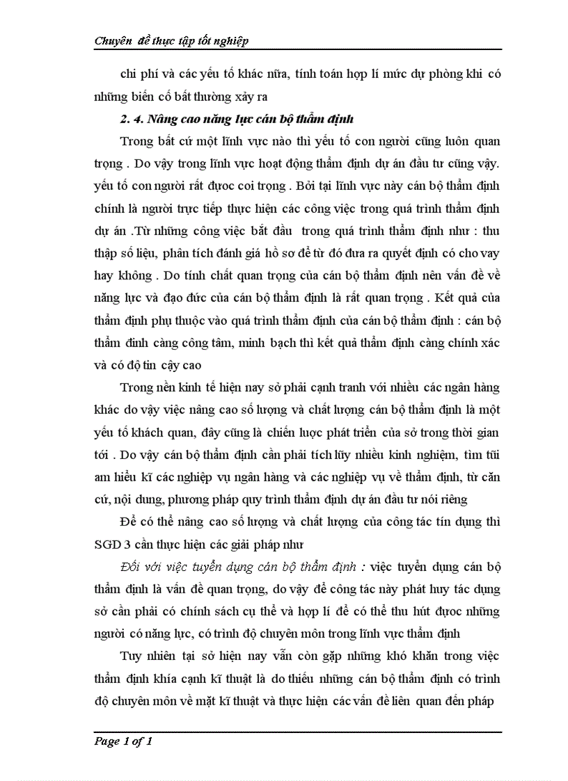 image for page Thẩm định dự án tại sở giao dịch 3 ngân hàng đầu tư và phát triển Việt Nam Thực trạng và giải pháp 1