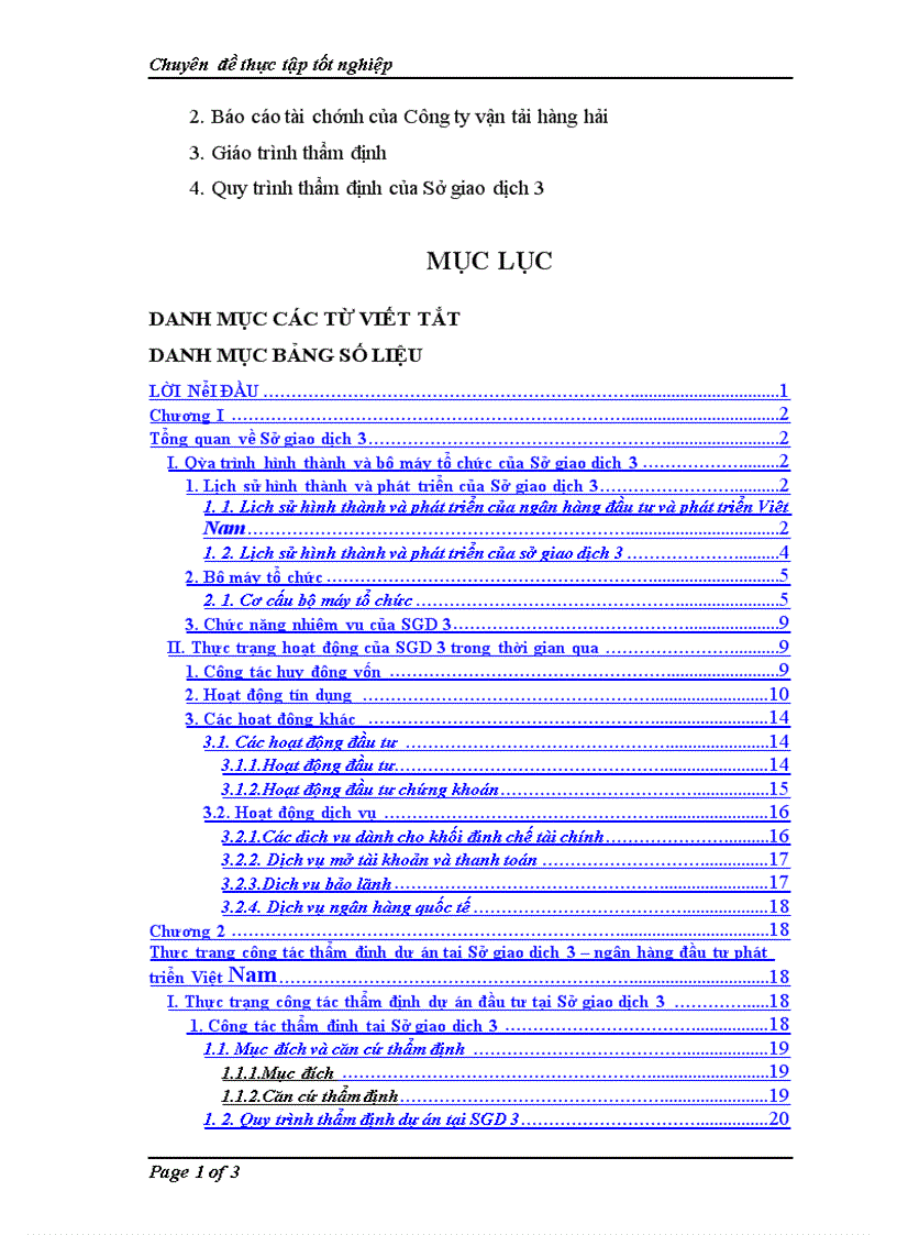 image for page Thẩm định dự án tại sở giao dịch 3 ngân hàng đầu tư và phát triển Việt Nam Thực trạng và giải pháp 1