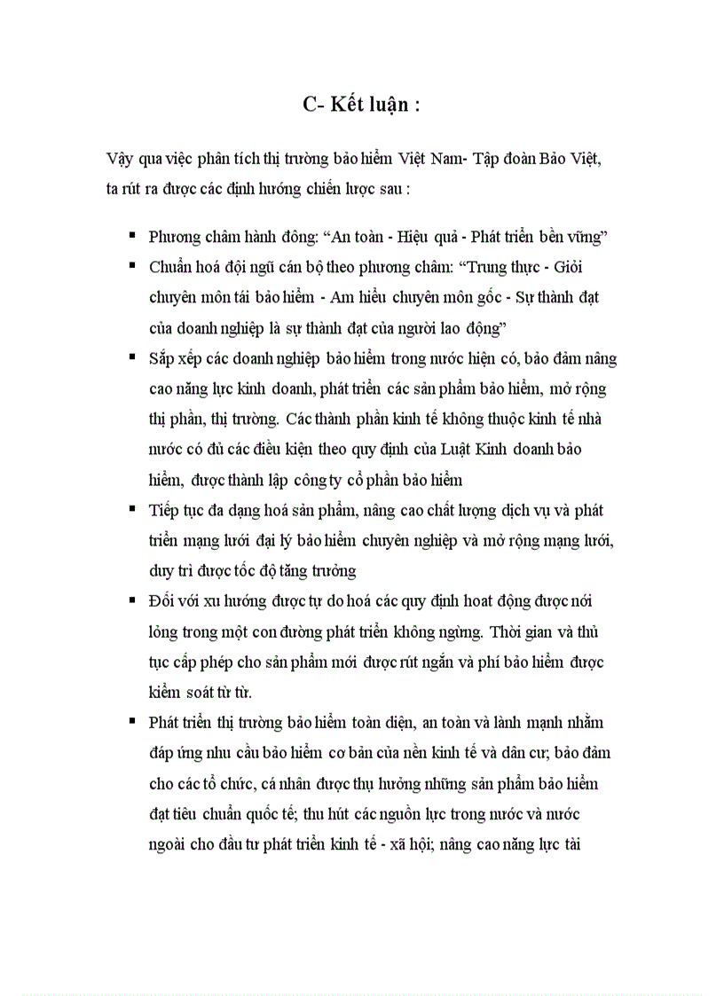 image for page Phân tích môi trường kinh doanh bảo hiểm của Việt Nam Tập đoàn Bảo Việt bằng mô hình SWOT để đưa ra phương hướng chiến lược kinh doanh