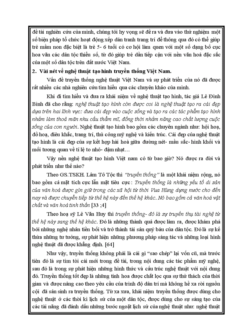 image for page Một số biện pháp tổ chức hoạt động xếp dán tranh trang trí nhằm giúp trẻ 5 6 tuổi tích cực làm quen với các bố cục hoa văn dân tộc