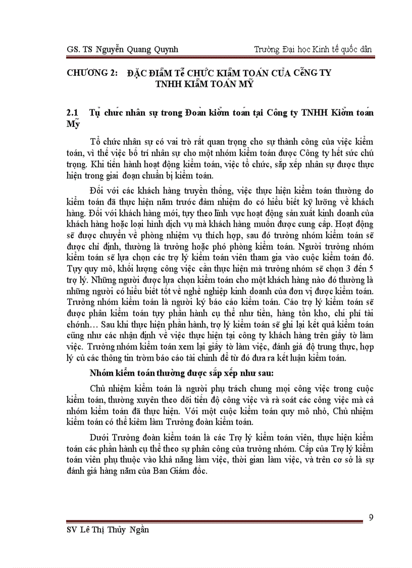 image for page Tổ chức kiểm toán của Công ty TNHH Kiểm toán Mỹ