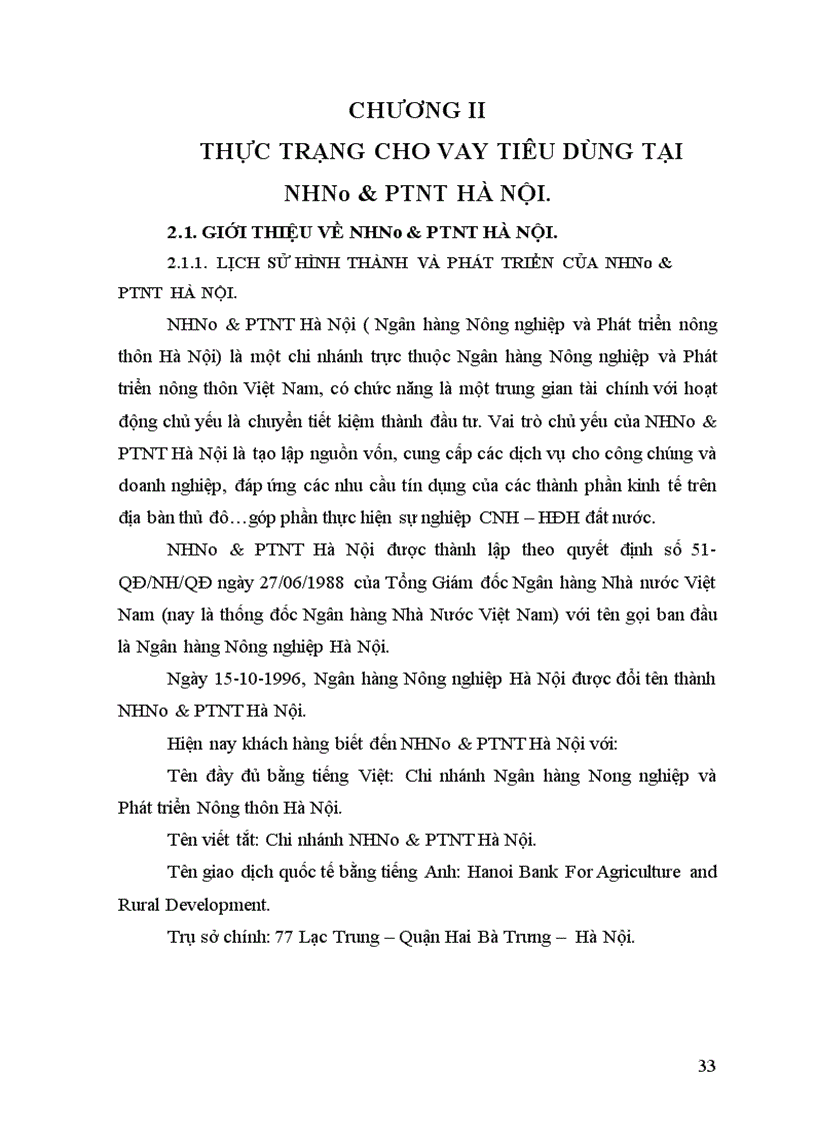 image for page Thực trạng cho vay tiêu dùng tại nhno ptnt hà nội