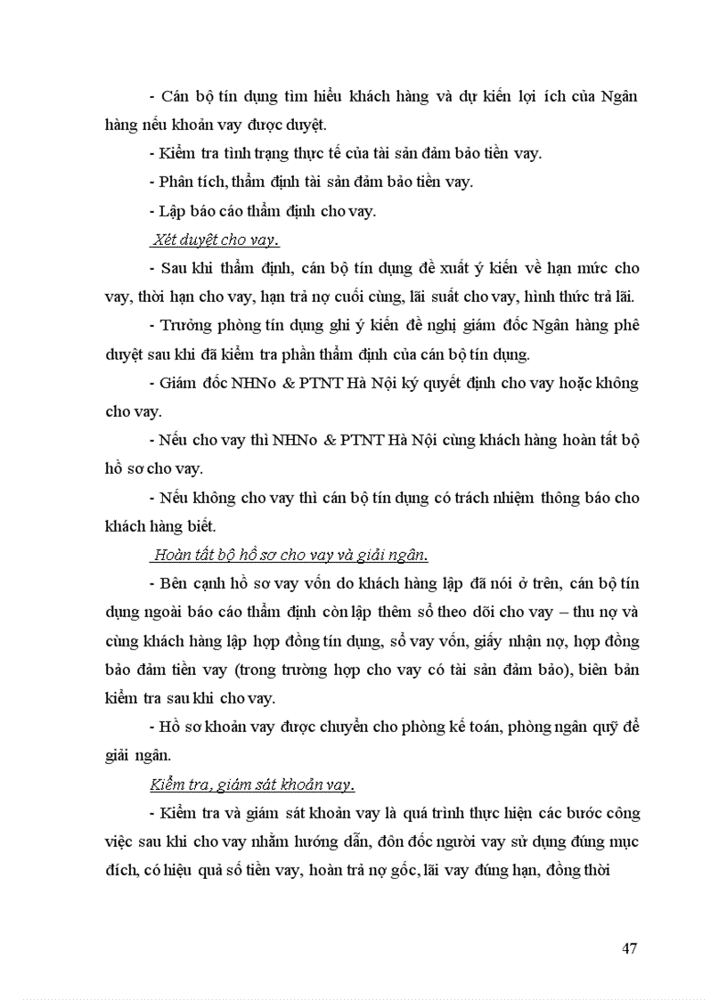 image for page Thực trạng cho vay tiêu dùng tại nhno ptnt hà nội