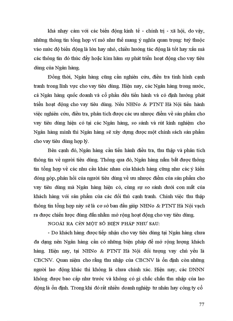 image for page Thực trạng cho vay tiêu dùng tại nhno ptnt hà nội