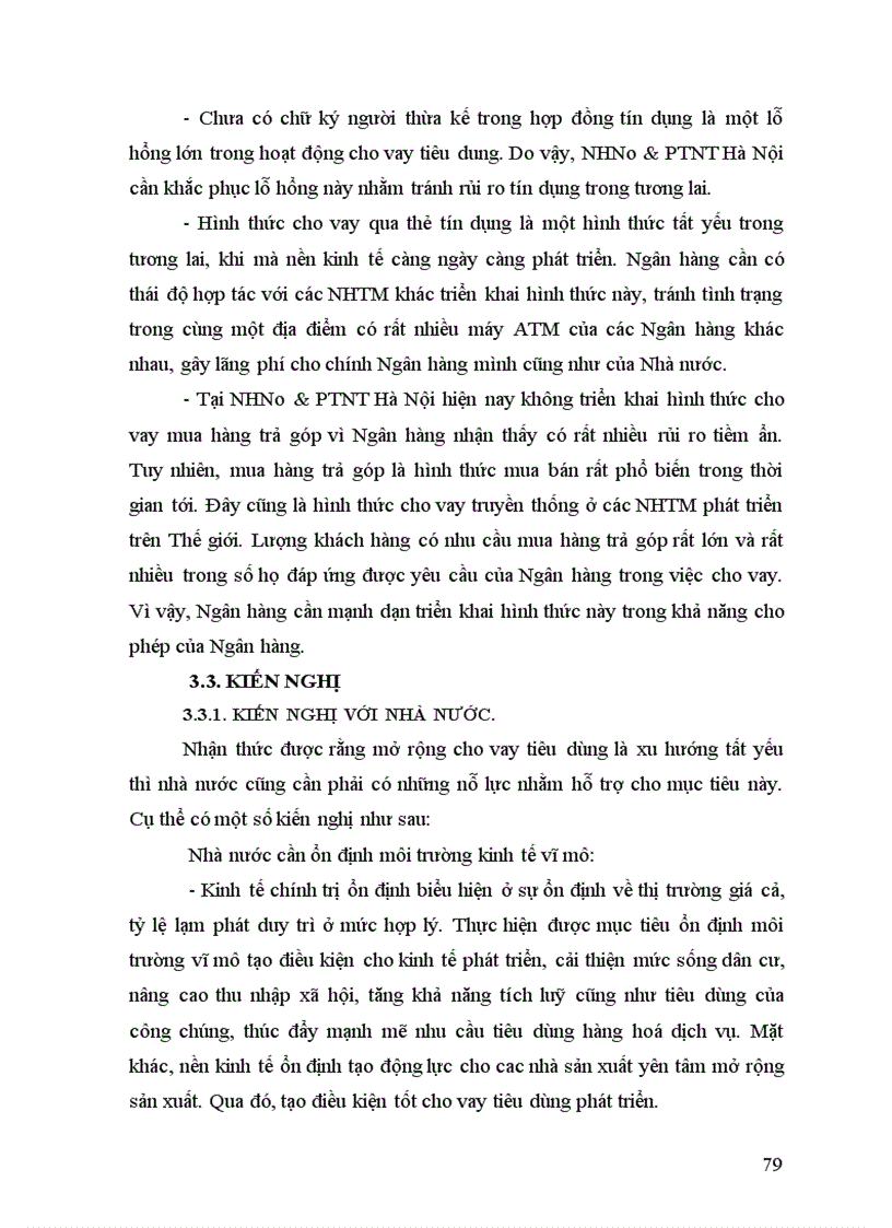 image for page Thực trạng cho vay tiêu dùng tại nhno ptnt hà nội