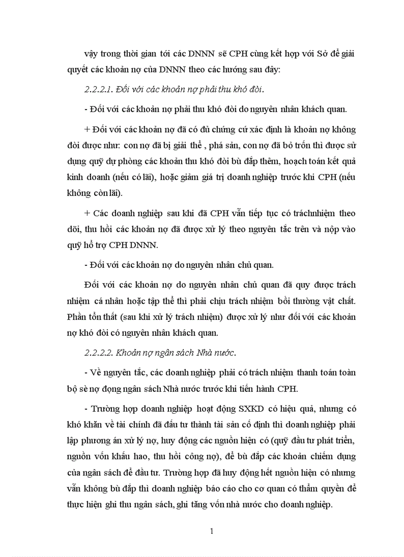 image for page Thực trạng và một số giải pháp đẩy nhanh tiến trình CPH các DNNN trực thuộc Sở Nông nghiệp PTNT Hà Nội
