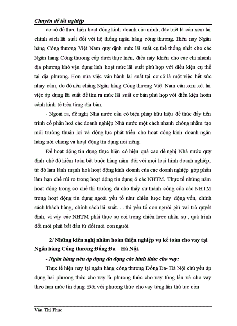 image for page Một số giải pháp nhằm hoàn thiện nghiệp vụ kế toán cho vay tại chi nhánh Ngân hàng Công thương Đống Đa Hà Nội 1