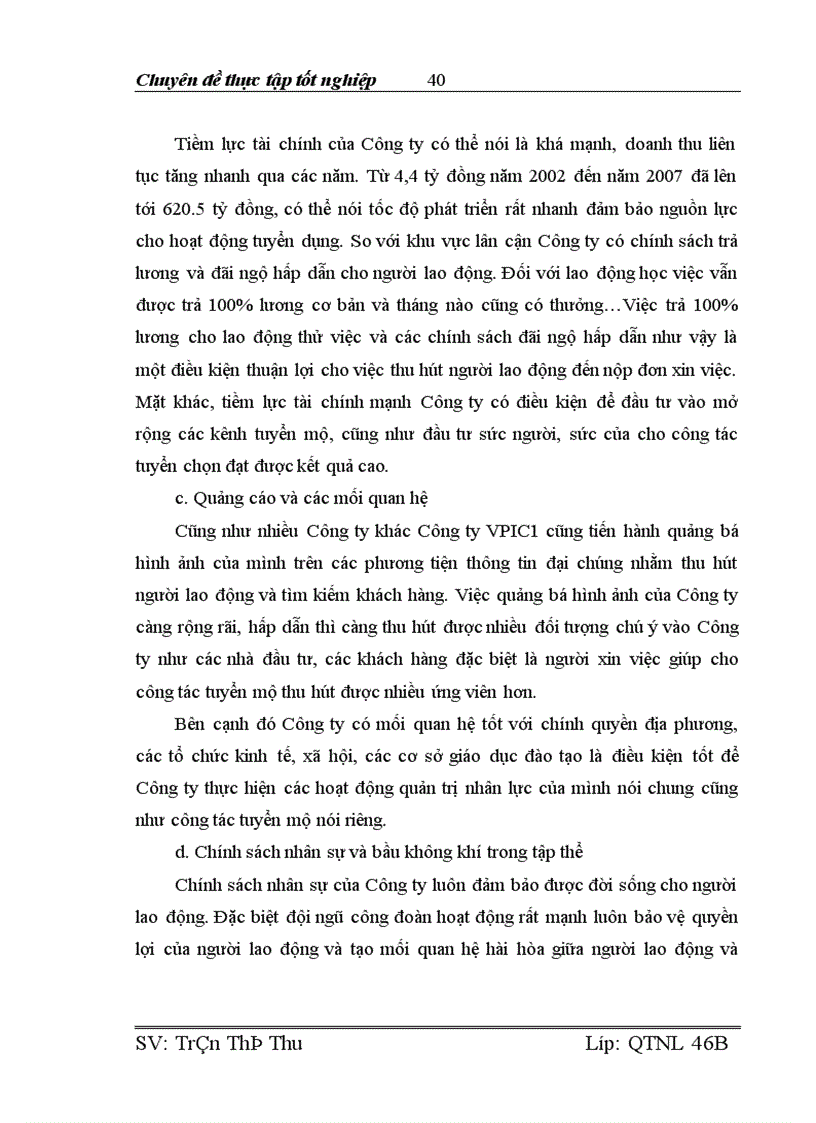 image for page Hoàn thiện công tác tuyển mộ tuyển chọn tại Công ty TNHH Công nghiệp chính xác Việt Nam 1