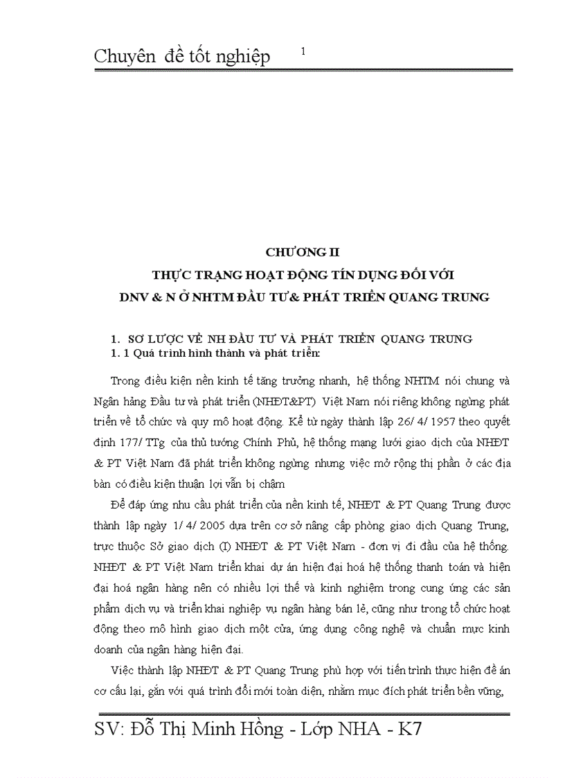 image for page Giải pháp mở rộng tín dụng ngân hàng đối với DNV N tại NHĐT PT Quang Trung 1