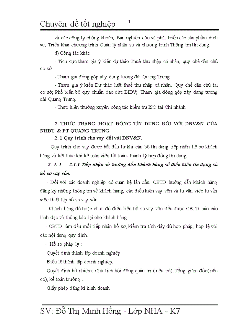 image for page Giải pháp mở rộng tín dụng ngân hàng đối với DNV N tại NHĐT PT Quang Trung 1