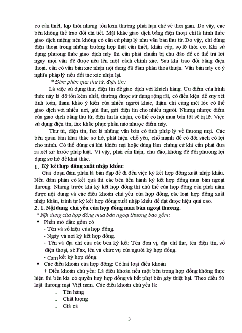 image for page Thực trạng đàm phán ký kết và tổ chức thực hiện hợp đồng của công ty Technoimport