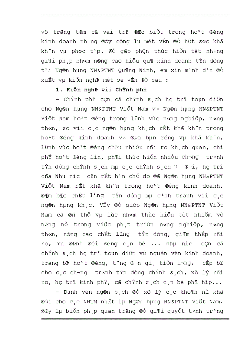 image for page Một số giải pháp nâng cao hiệu quả hoạt động tín dụng của Ngân hàng Nông nghiệp và Phát triển Nông thôn Quảng Ninh