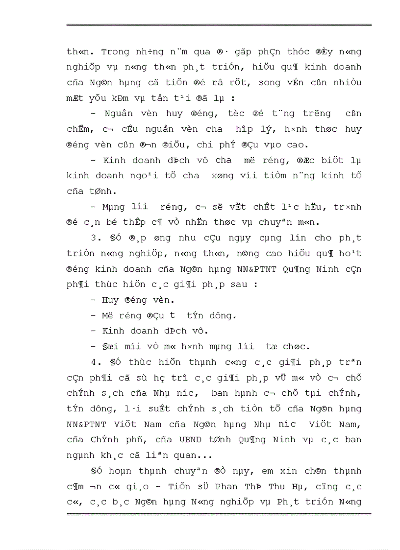 image for page Một số giải pháp nâng cao hiệu quả hoạt động tín dụng của Ngân hàng Nông nghiệp và Phát triển Nông thôn Quảng Ninh