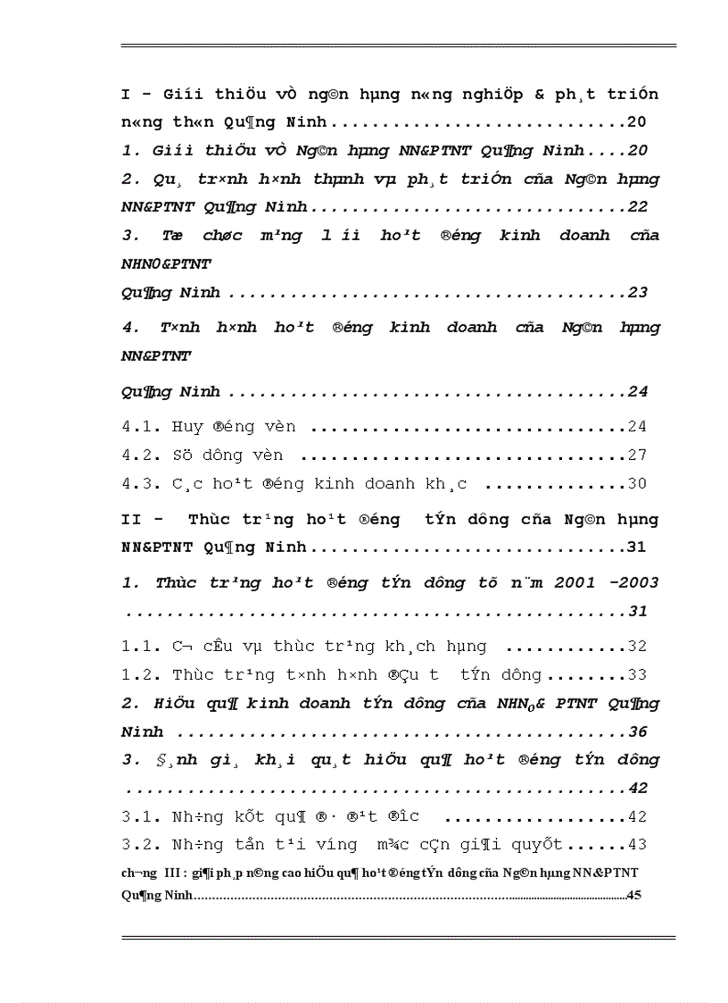 image for page Một số giải pháp nâng cao hiệu quả hoạt động tín dụng của Ngân hàng Nông nghiệp và Phát triển Nông thôn Quảng Ninh