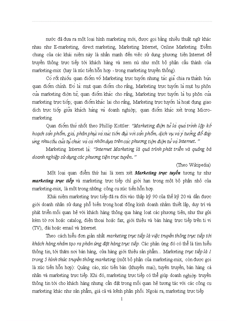 image for page Hoa ch đi nh chiê n lươ c Marketing trư c tuyê n cu a Công ty Di ch thuâ t va Đa o ta o ngoa i ngư Ha Nô i