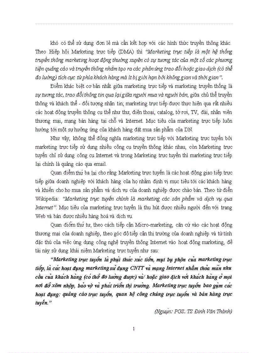 image for page Hoa ch đi nh chiê n lươ c Marketing trư c tuyê n cu a Công ty Di ch thuâ t va Đa o ta o ngoa i ngư Ha Nô i