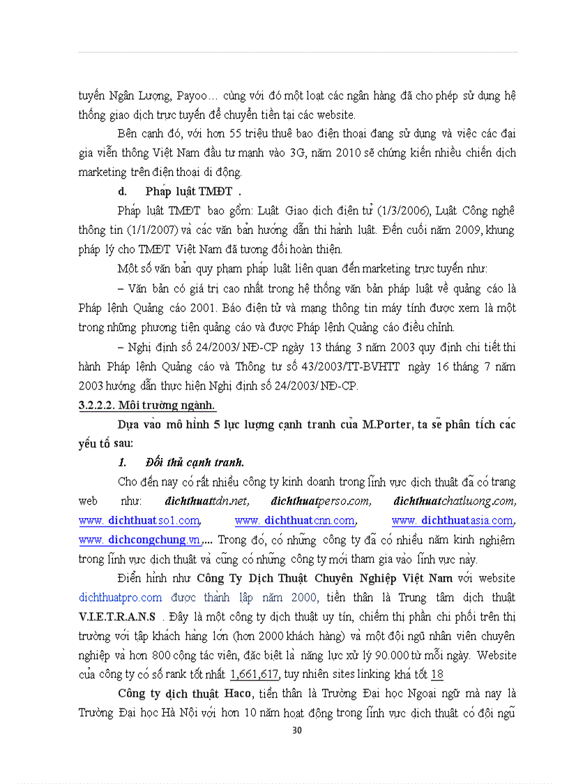 image for page Hoa ch đi nh chiê n lươ c Marketing trư c tuyê n cu a Công ty Di ch thuâ t va Đa o ta o ngoa i ngư Ha Nô i