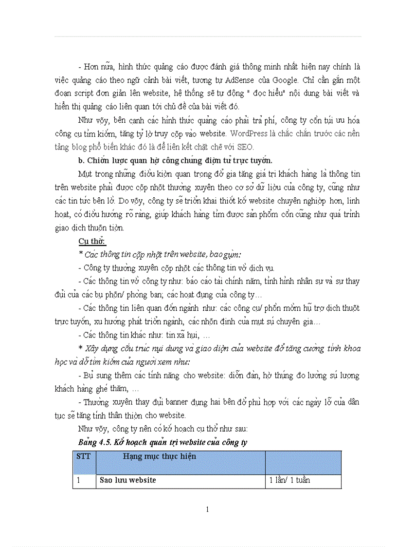 image for page Hoa ch đi nh chiê n lươ c Marketing trư c tuyê n cu a Công ty Di ch thuâ t va Đa o ta o ngoa i ngư Ha Nô i