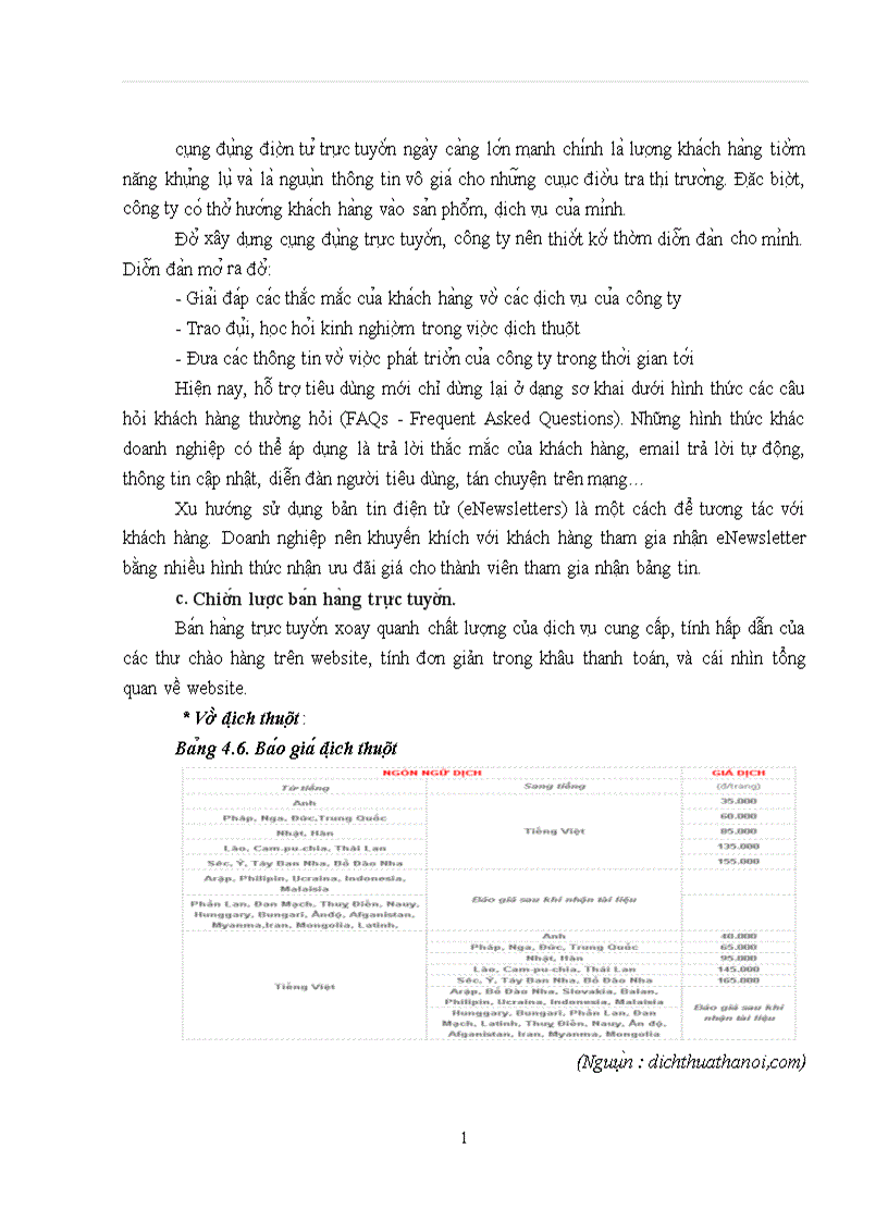 image for page Hoa ch đi nh chiê n lươ c Marketing trư c tuyê n cu a Công ty Di ch thuâ t va Đa o ta o ngoa i ngư Ha Nô i