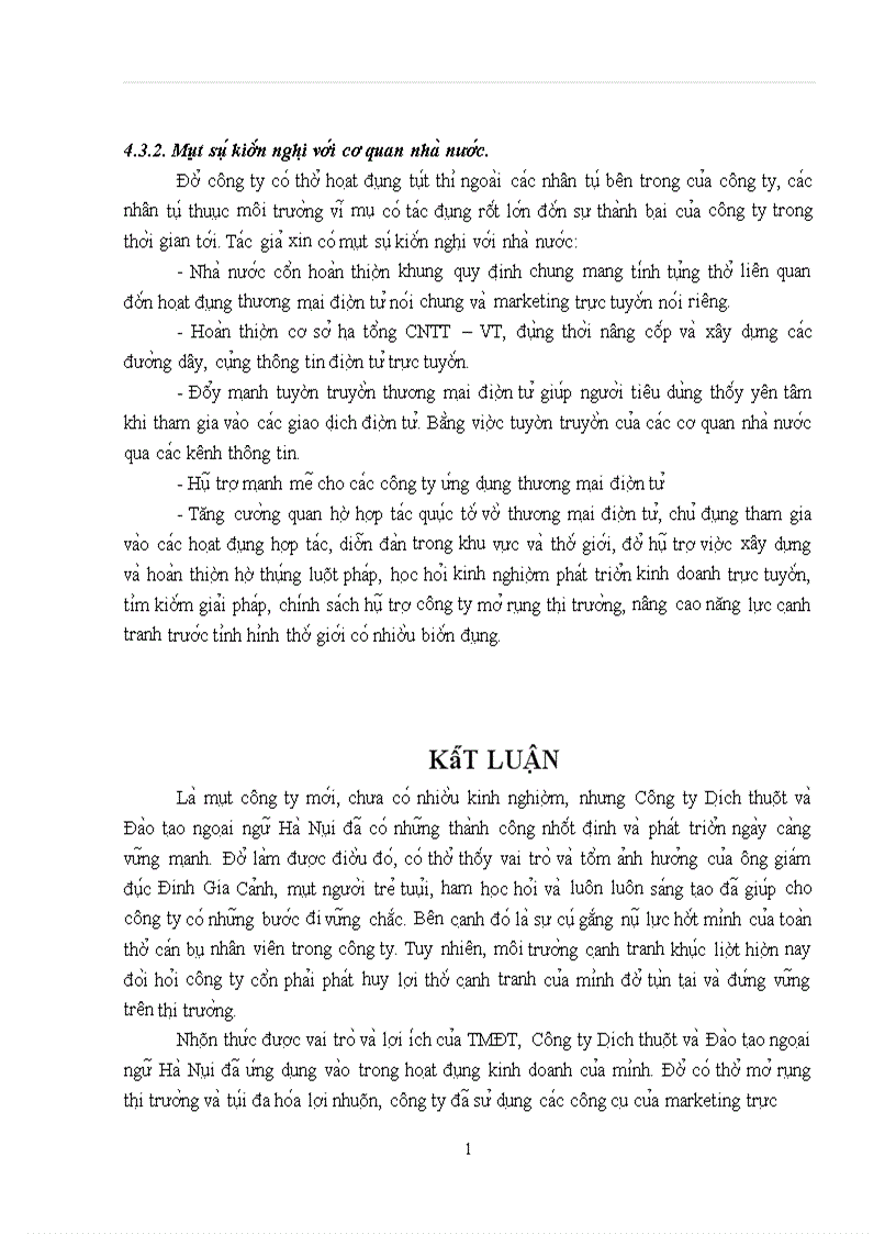 image for page Hoa ch đi nh chiê n lươ c Marketing trư c tuyê n cu a Công ty Di ch thuâ t va Đa o ta o ngoa i ngư Ha Nô i