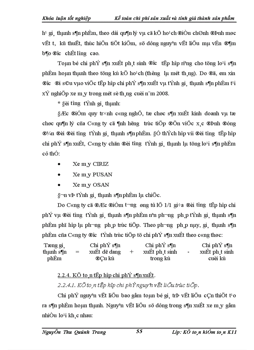 image for page Kế toán chi phí sản xuất và tính giá thành sản phẩm tại Công ty cổ phần Quan hệ quốc tế đầu tư sản xuất 1