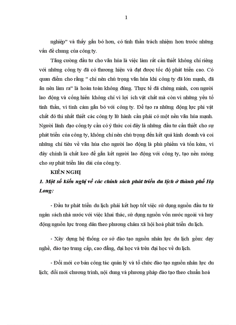image for page Văn hóa doanh nghiệp trong các công ty du lịch lữ hành ở Hạ Long
