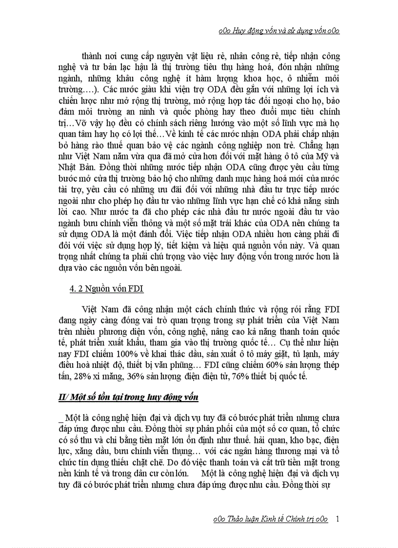 image for page Huy động vốn và sử dụng vốn có hiệu quả trong quá trình CNH HĐH ở nước ta hiện nay