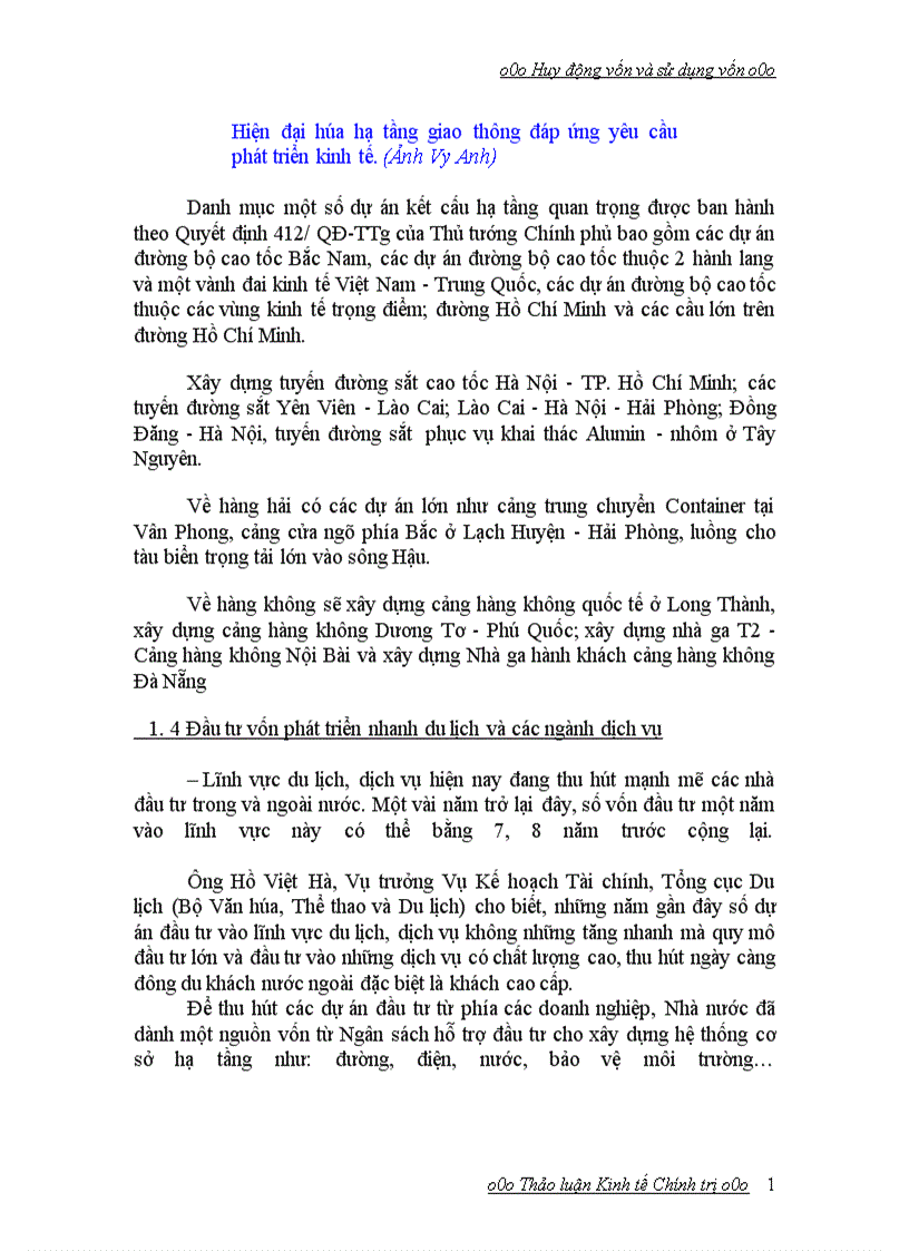 image for page Huy động vốn và sử dụng vốn có hiệu quả trong quá trình CNH HĐH ở nước ta hiện nay