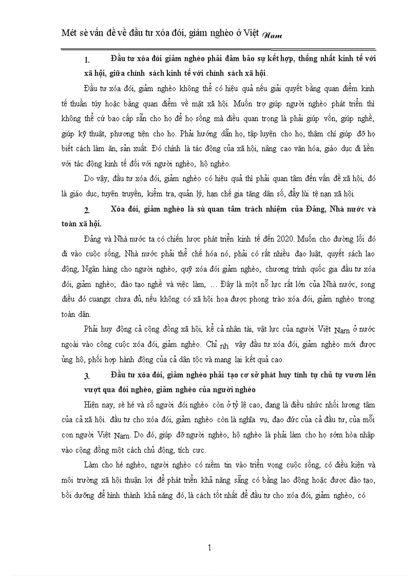 image for page Một số vấn đề về đầu tư xóa đói giảm nghèo ở Việt Nam