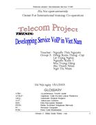Telecom project Developping Service VOIP