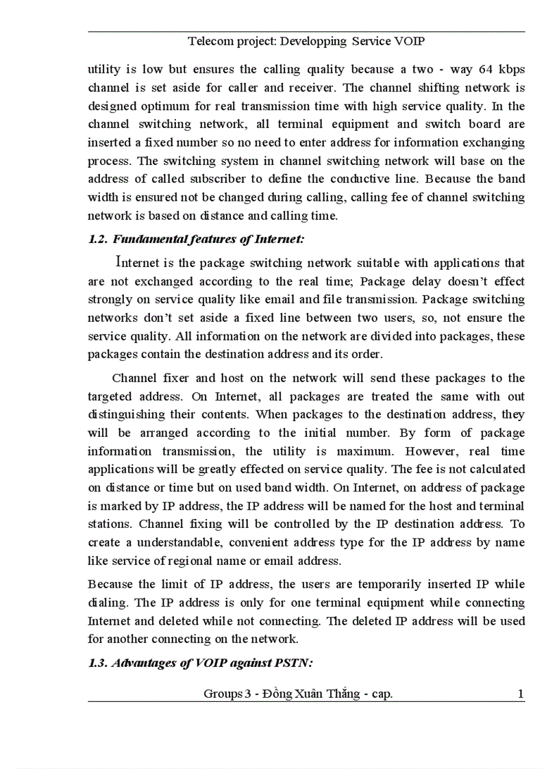 image for page Telecom project Developping Service VOIP