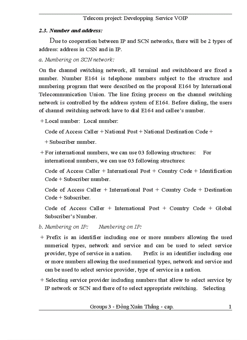 image for page Telecom project Developping Service VOIP