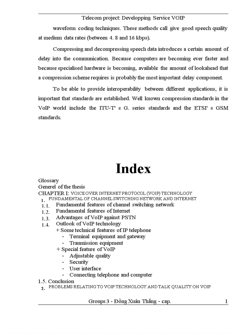 image for page Telecom project Developping Service VOIP