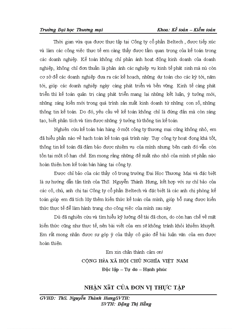 image for page Kế toán bán hàng COD tại công ty cổ phần BELTECH 1