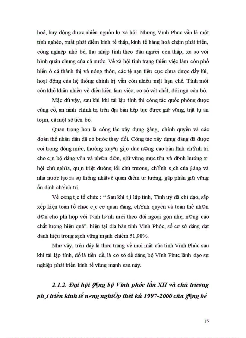 image for page Đảng bộ tỉnh Vĩnh Phúc lãnh đạo xây dựng phát triển kinh tế nông nghiệp thời kỳ 1997 2000 1