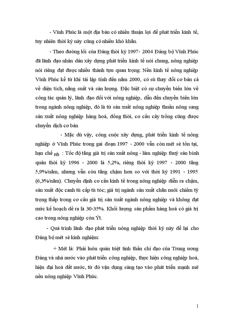 image for page Đảng bộ tỉnh Vĩnh Phúc lãnh đạo xây dựng phát triển kinh tế nông nghiệp thời kỳ 1997 2000 1