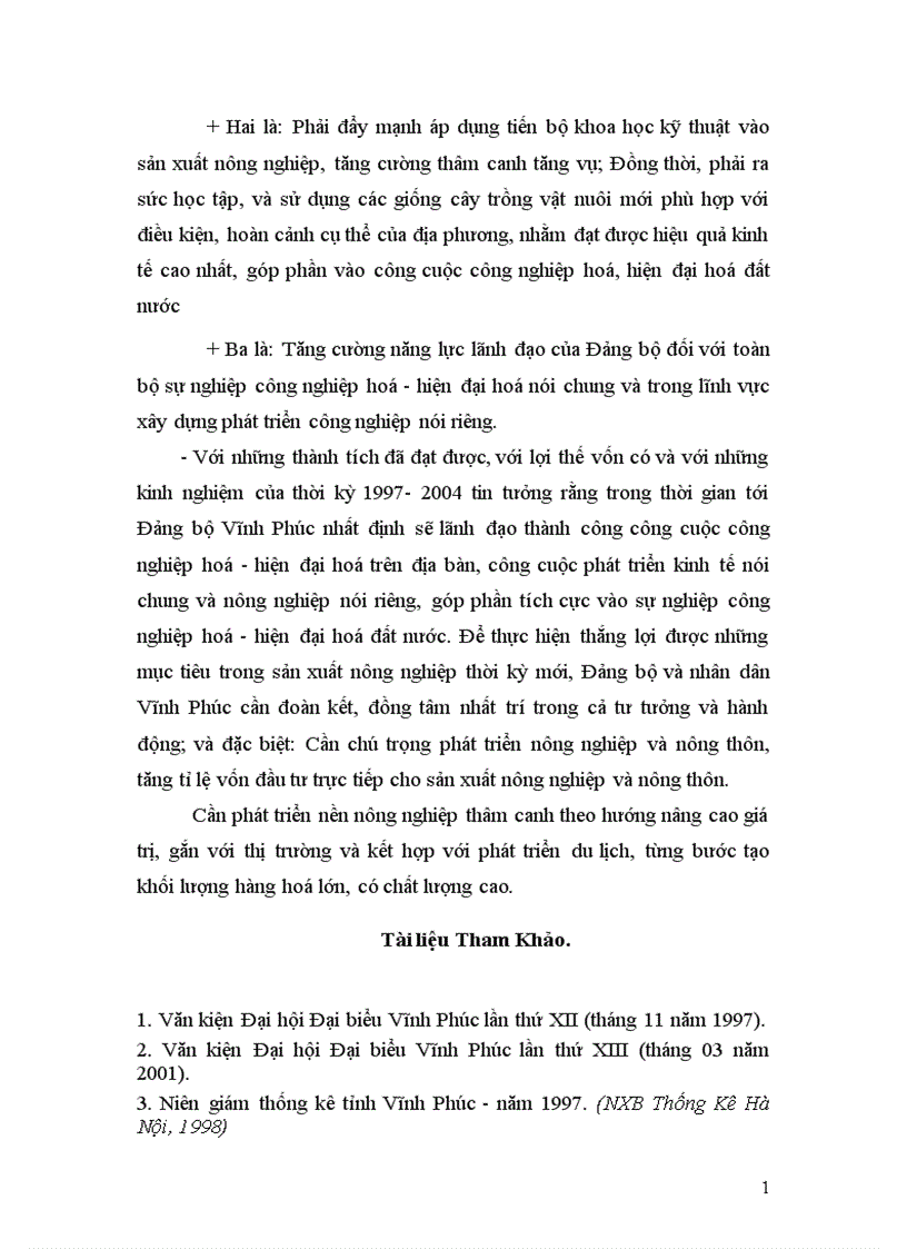 image for page Đảng bộ tỉnh Vĩnh Phúc lãnh đạo xây dựng phát triển kinh tế nông nghiệp thời kỳ 1997 2000 1
