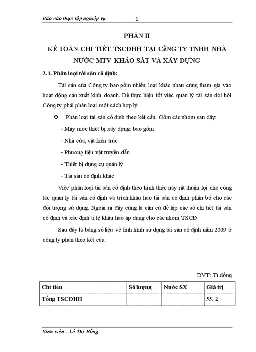 image for page Kế toán tài sản cố định hữu hình tại Công ty TNHH Nhà nước Khảo sát và Xây dựng