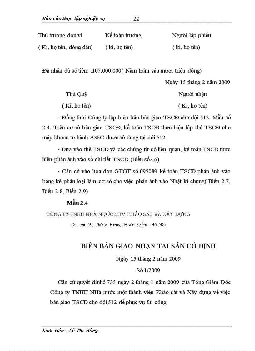 image for page Kế toán tài sản cố định hữu hình tại Công ty TNHH Nhà nước Khảo sát và Xây dựng