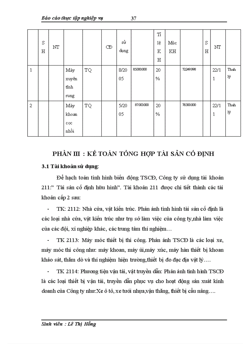 image for page Kế toán tài sản cố định hữu hình tại Công ty TNHH Nhà nước Khảo sát và Xây dựng
