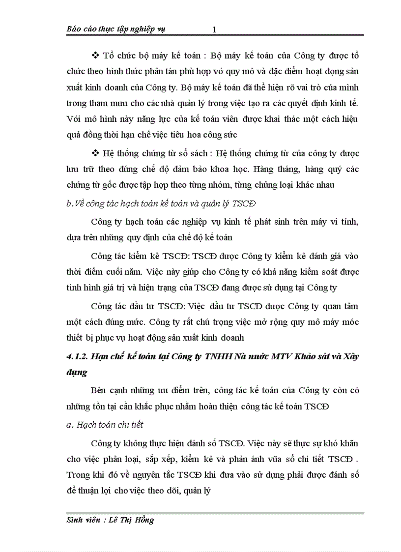 image for page Kế toán tài sản cố định hữu hình tại Công ty TNHH Nhà nước Khảo sát và Xây dựng