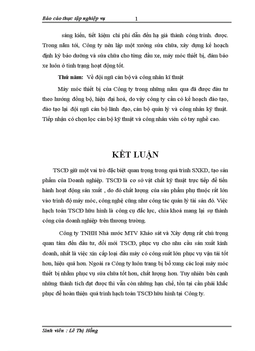 image for page Kế toán tài sản cố định hữu hình tại Công ty TNHH Nhà nước Khảo sát và Xây dựng