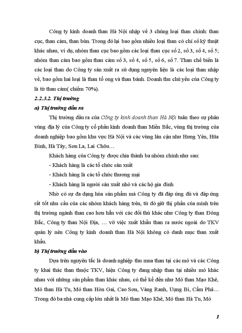 image for page Chiến lược mở rộng thị trường của Công ty kinh doanh than Hà Nội đến năm 2015 1